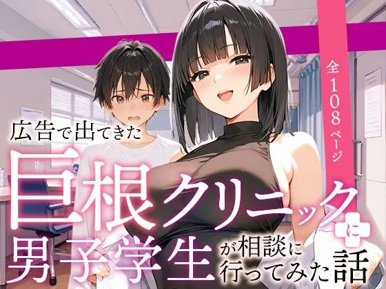 巨根クリニックに相談に行った男子学生の話 無料エロ漫画のサンプル